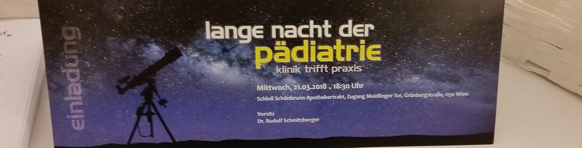 Lange Nacht der Pädiatrie im Schloss Schönbrunn am 21.03