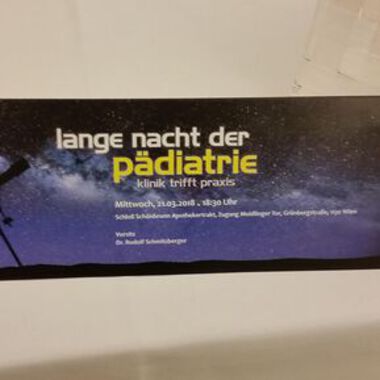 Lange Nacht der Pädiatrie im Schloss Schönbrunn am 21.03
