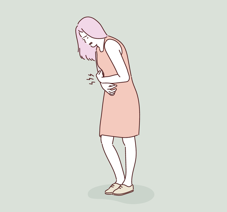 Schmerzen im Unterleib können ein Symptom von Endometriose sein