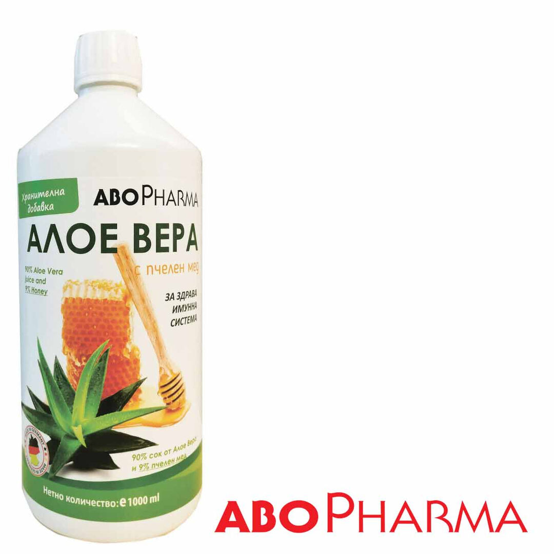 Алое Вера Гел за пиене с 91% сок от Алое Вера и 9% пчелен мед