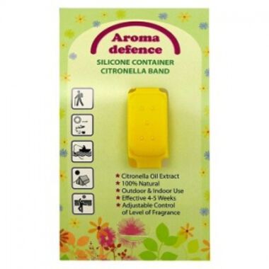 Силиконова гривна Aroma defence (контейнер) с аромат на цитронела