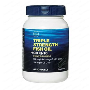 Fish Oil + Coenzyme Q-10 / Рибено Масло + Коензим Q10 х60 капсули - GNC