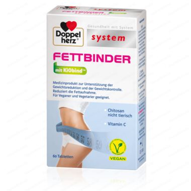 Doppelherz System Fettbinder Chitosan / Допелхерц Систем Фетбиндер Хитозан х60 таблетки - Queisser Pharmа
