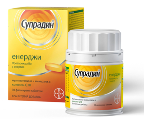 Супрадин Енерджи Q10, филмирани таблетки