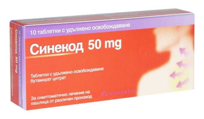 Синекод 50 mg таблетки