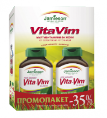 Джеймисън витамини за жени Vita-Vim ПРОМОПАКЕТ 2оп х60бр