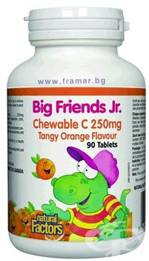 Big Friends Junior Витамин C - 90 таблетки