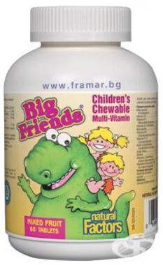 Big Friends Fruit - 60 таблетки