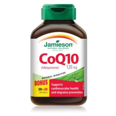 Джеймисън Коензим Q10 120mg 30капс.+30капс. подарък