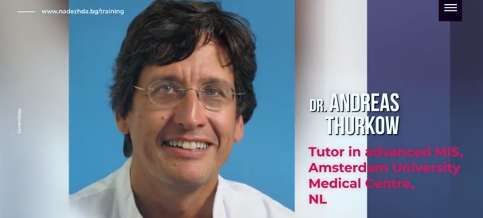 Dr. Andreas Thurkow at the Myoma and Fertility Surgery Workshop, 13-14 Sep, Sofia