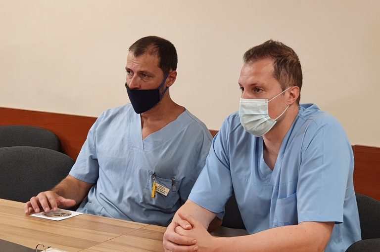 Д-р Емануил Найденов и д-р Станимир Сираков