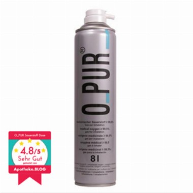 O_PUR Sauerstoff Dose für Maske 8l
