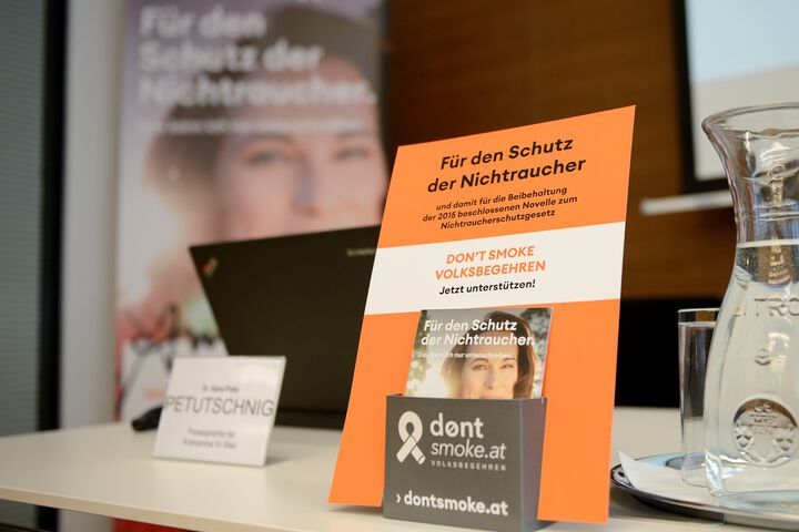 Volksbegehren "Don't Smoke" gestartet - Unterschriften ab sofort möglich.
