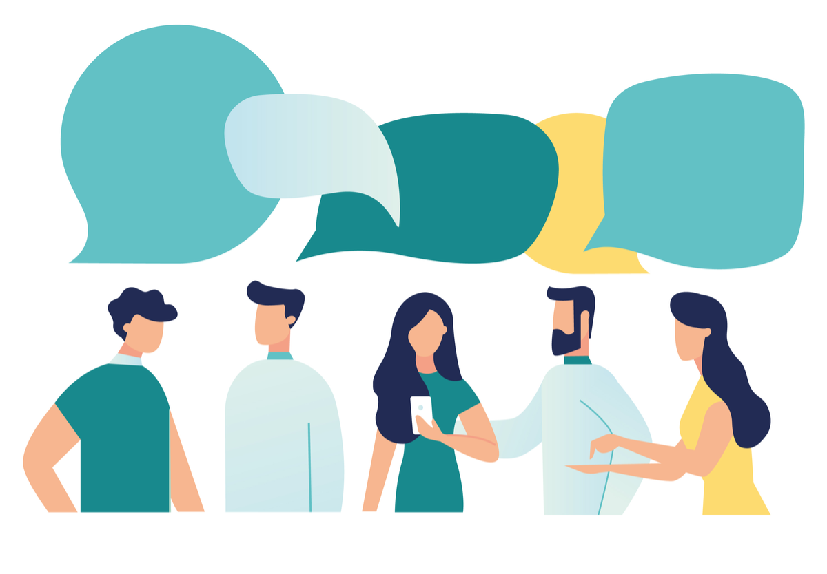 Teilnahme an Diskussionsgruppen via App
