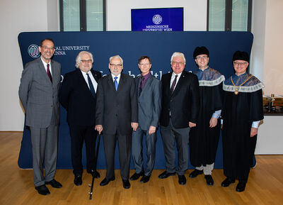 MedUni Wien zeichnet Erhard Busek und Hubert Pehamberger als Ehrensenatoren aus