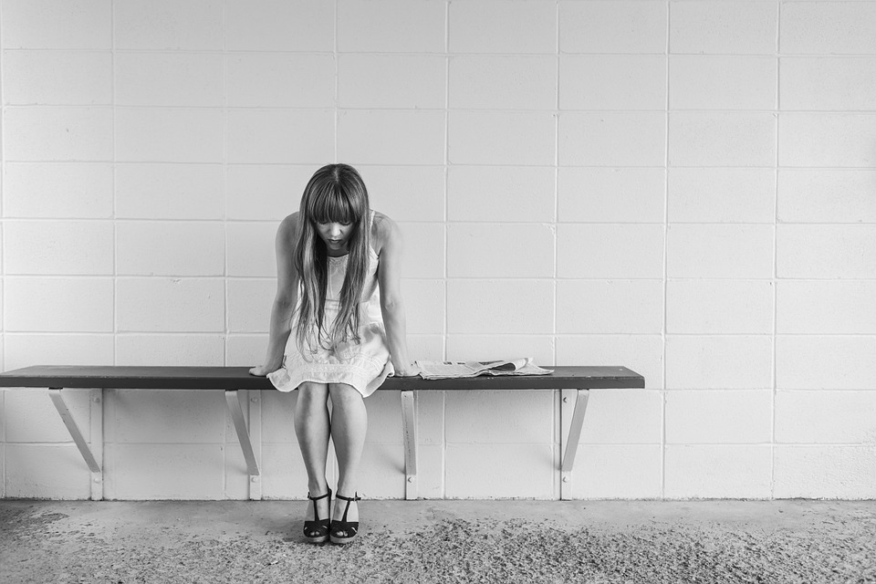 Depressives Mädchen