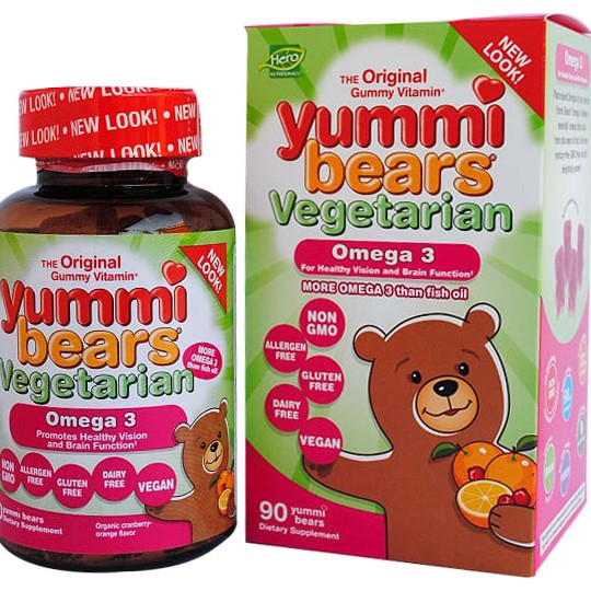 Yummi Bears® Vegetarian  Омега 3 /от семена на Чия/ 90ct