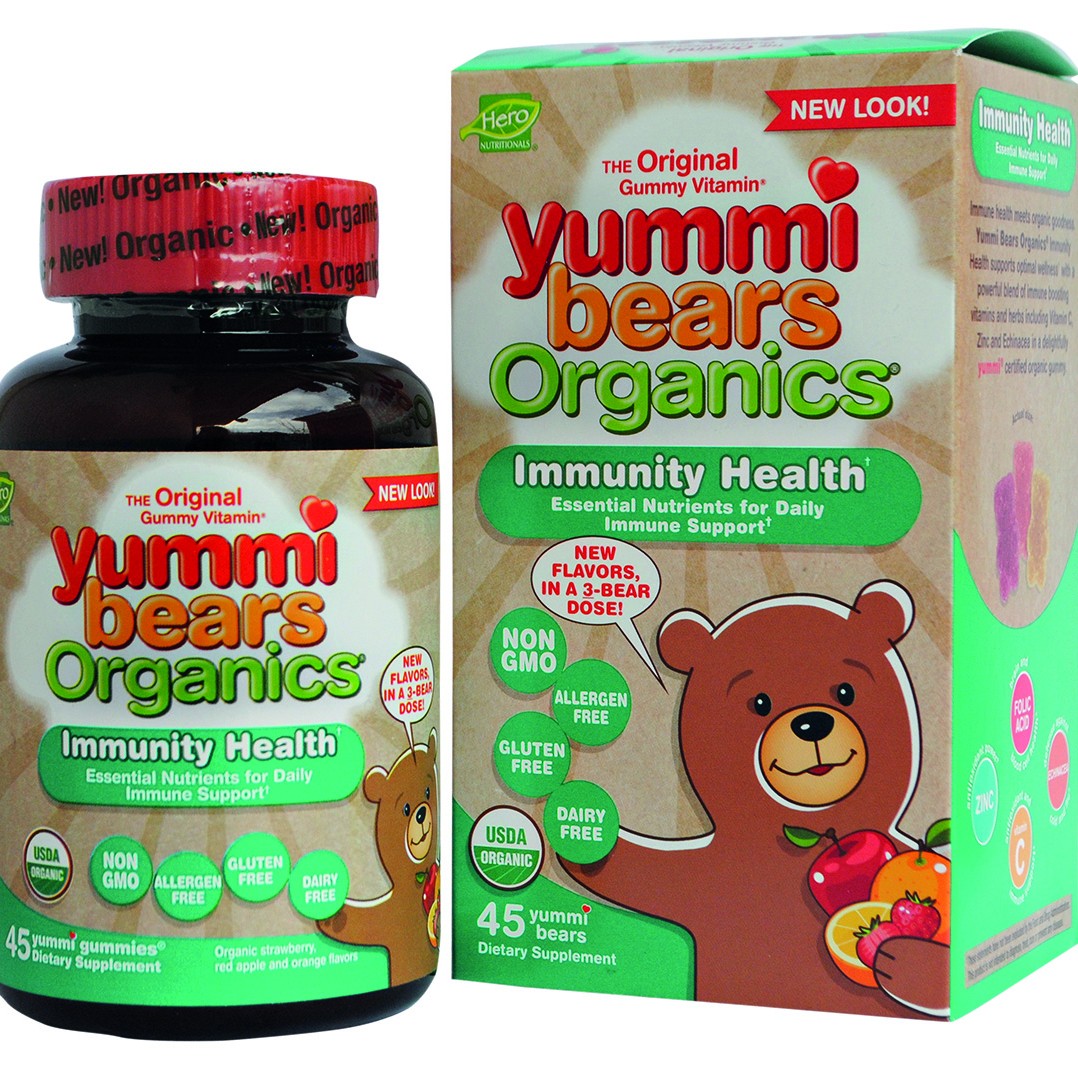 Yummi Bears® Organics  Имунна защита с Ехинацея 45ct