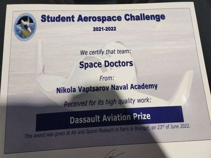 Бъдещи военни лекари в топ 5 в конкурс на Европейската космическа агенция
