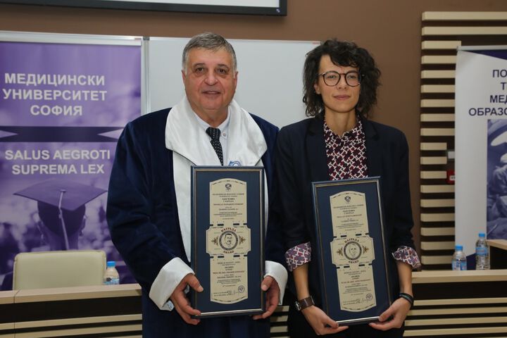 Двама лекари от ИСУЛ бяха удостоени с награда за научна дейност на празника на МУ-София