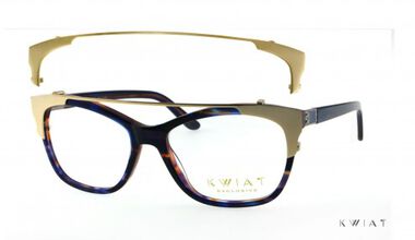 Дизайнерски очила с допълнителен клип-он в черно, сребристо и златно