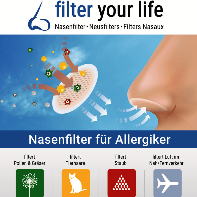 filter your life - Nasenfilter für Allergiker Gr. S 7X2 St.
