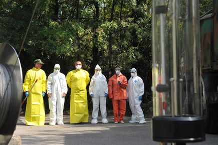 Екипи на ВМА тренираха за бедствие с много пострадали и заплаха от епидемия