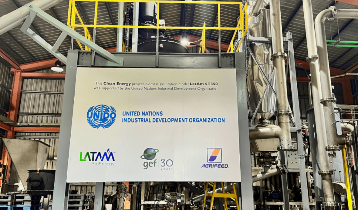 La ONUDI y el FMAM apoyan proyecto en la República Dominicana que integra Inteligencia Artificial por primera vez en una planta de gasificación de biomasa