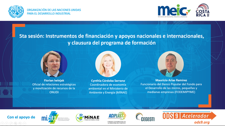 Culmina el Programa de formación en economía circular para empresas relacionadas  con el sector plástico en Costa Rica facilitado por la ONUDI