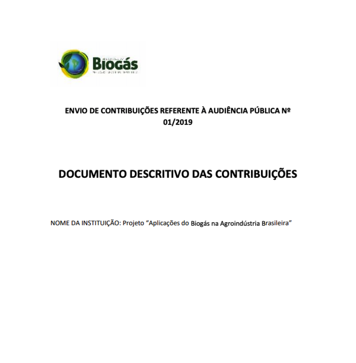 Aplicaciones de biogás para la agroindustria brasileña - Revisión de la ANEEL para la Norma 482/2012